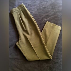 Vintage Wide Leg Green Trousers